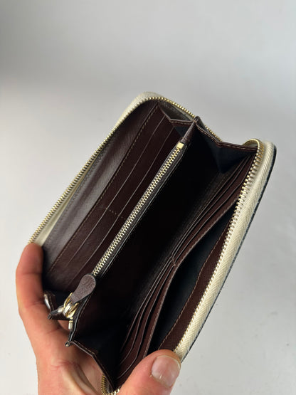 Vintage Marni Zippy Leather wallet White