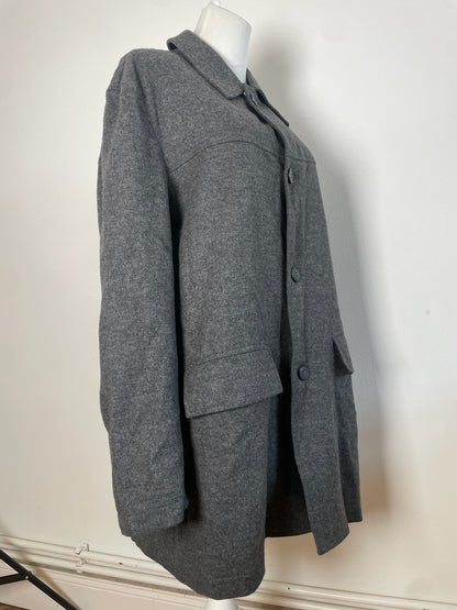 Vintage Givenchy Wool Coat Grey