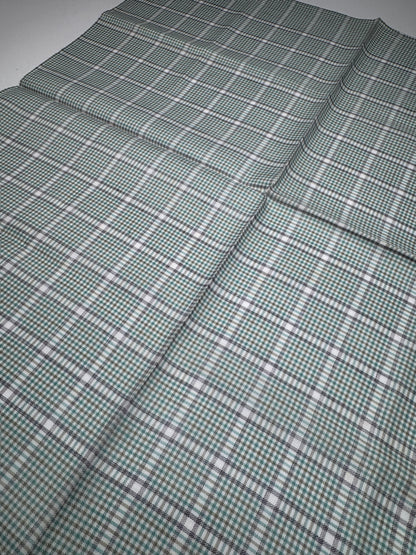 Vintage Celine Checked scarf grey white