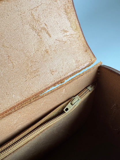 Vintage Courreges Leather Bag brown