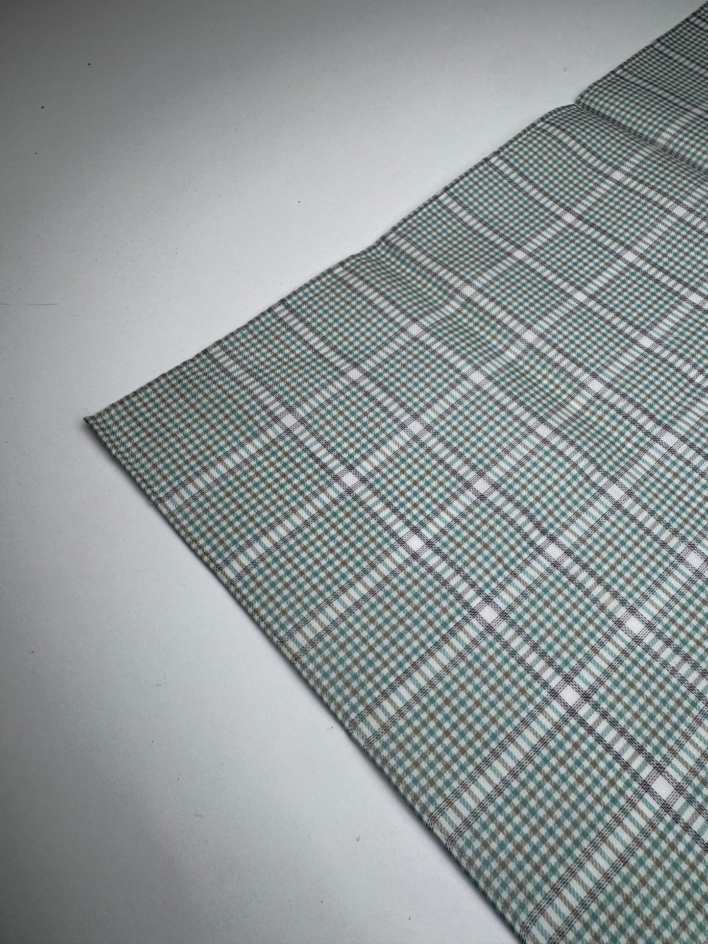 Vintage Celine Checked scarf grey white