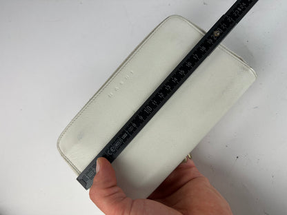 Vintage Marni Zippy Leather wallet White