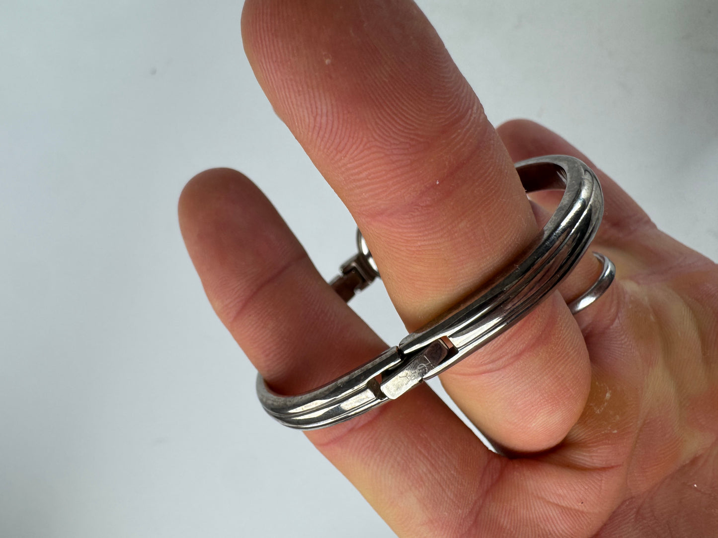 Vintage Yves Saint Laurent Quartz Steel Watch Silver Blue