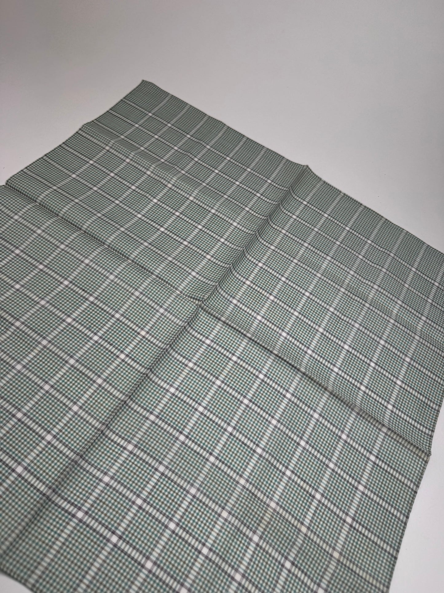 Vintage Celine Checked scarf grey white