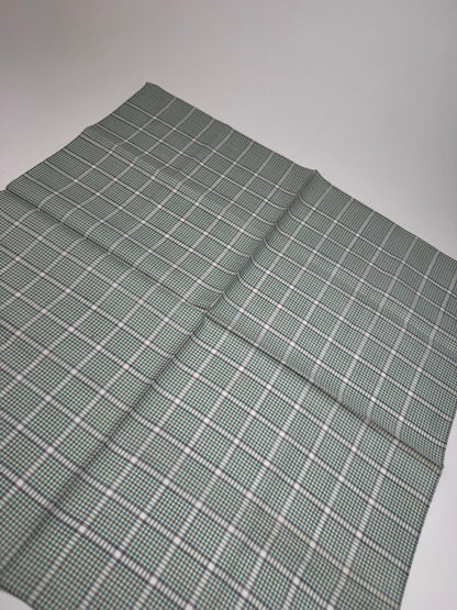 Vintage Celine Checked scarf grey white