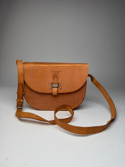 Vintage Courreges Leather Bag brown