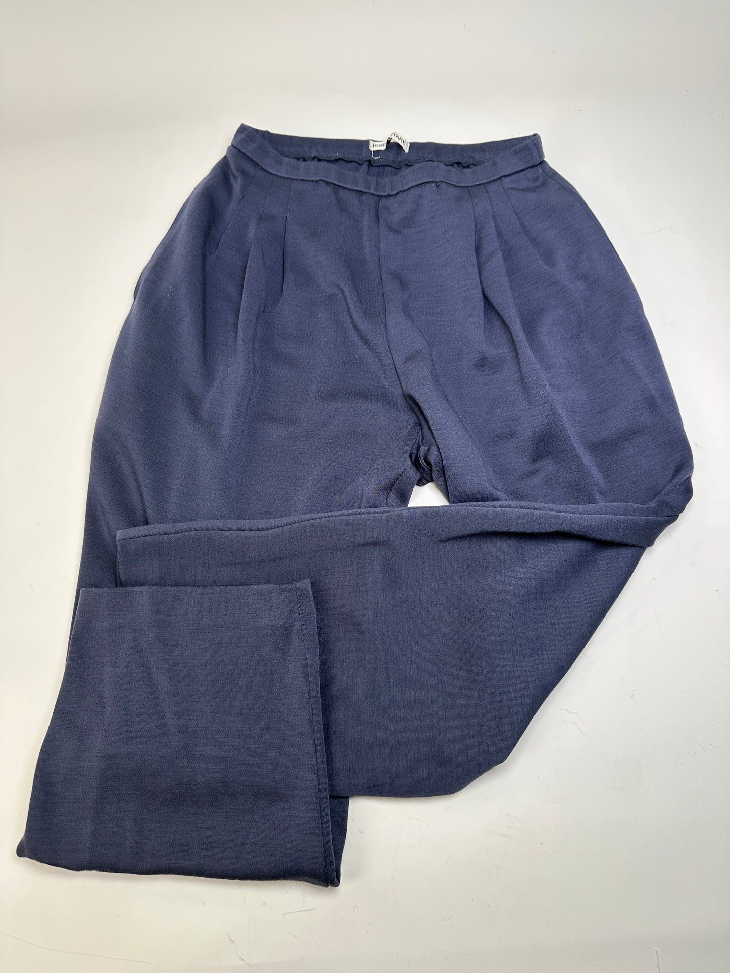 Vintage Issey Miyake Pleated Trousers Navy S