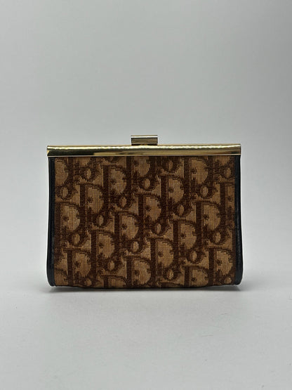 Vintage Dior Oblique Monogram Card holder beige brown