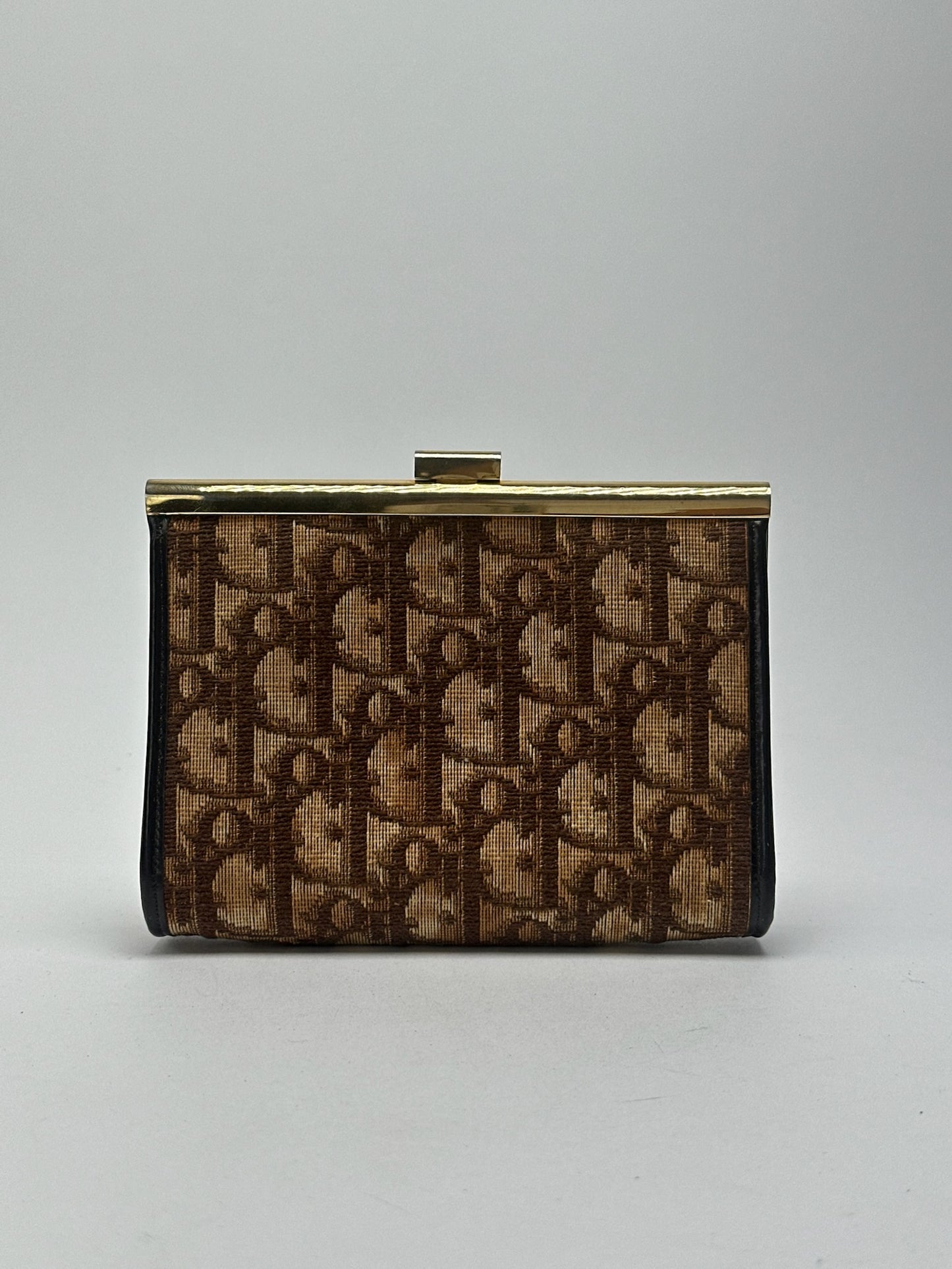 Vintage Dior Oblique Monogram Card holder beige brown