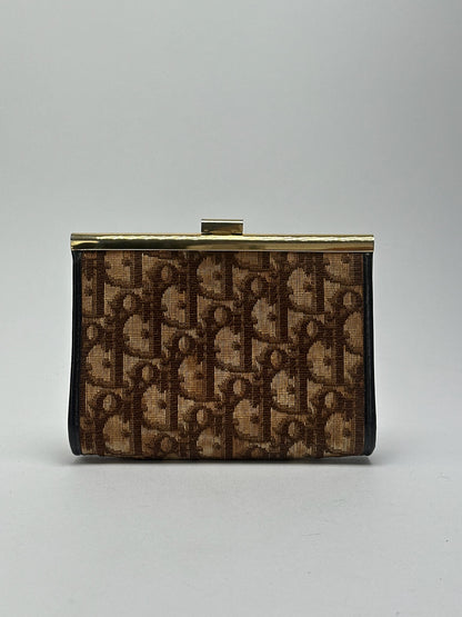 Vintage Dior Oblique Monogram Card holder beige brown