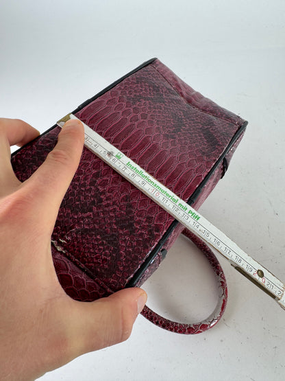 Vintage Vivienne Westwood Crocodile Emblossed Handbag Purple