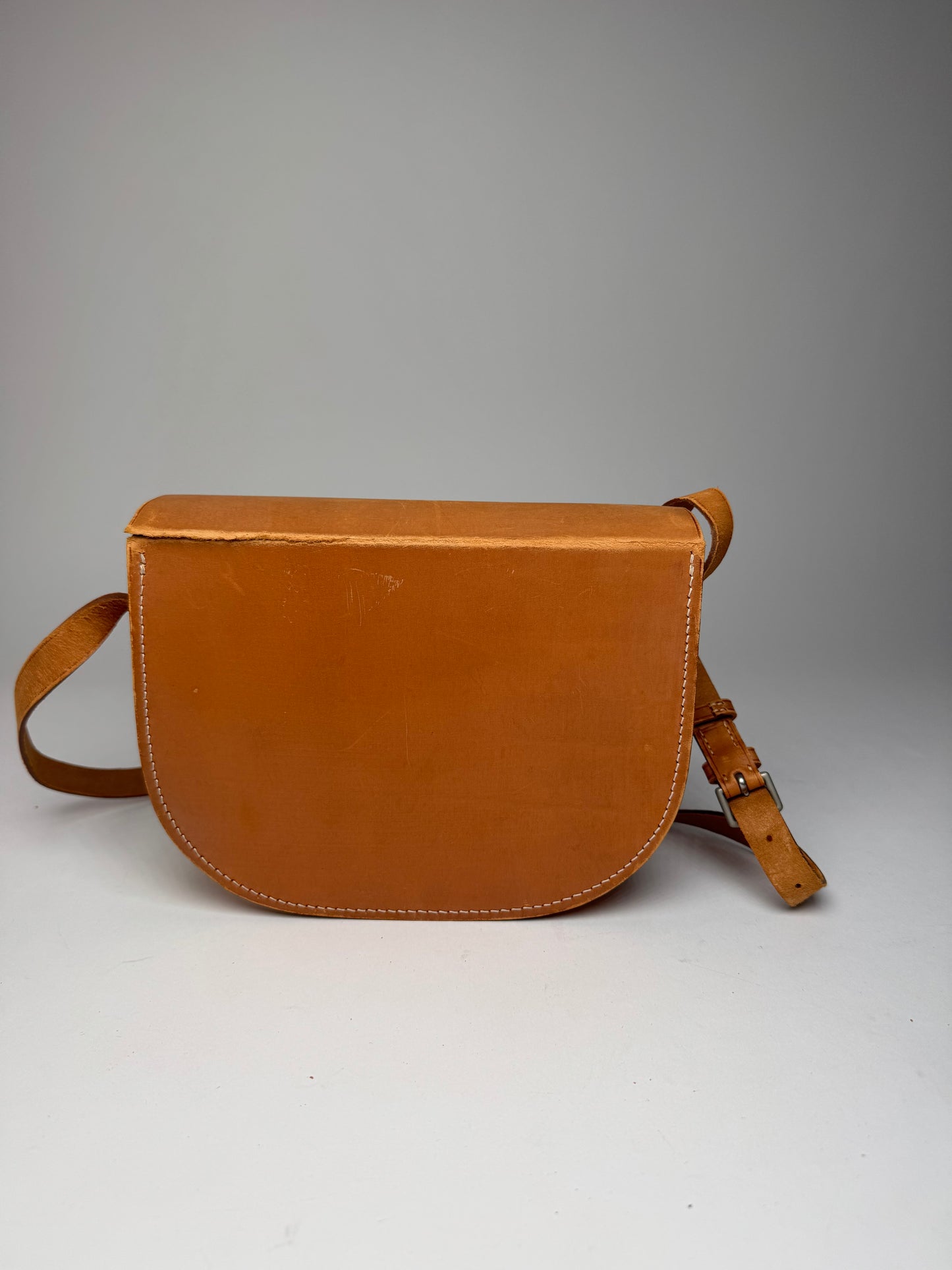 Vintage Courreges Leather Bag brown