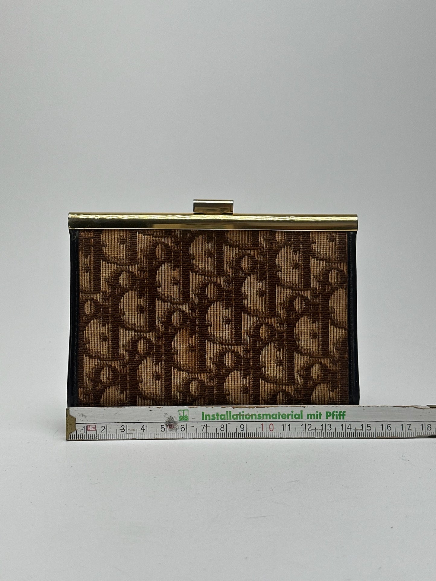 Vintage Dior Oblique Monogram Card holder beige brown