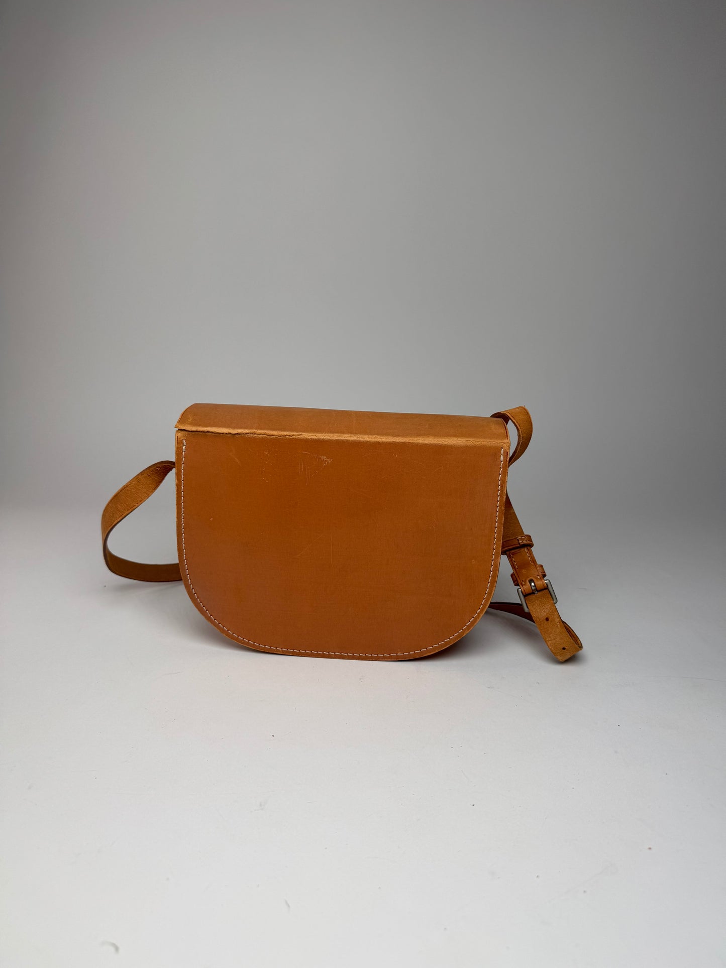 Vintage Courreges Leather Bag brown