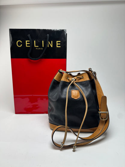 Sac Seau Céline Vintage Noir Marron