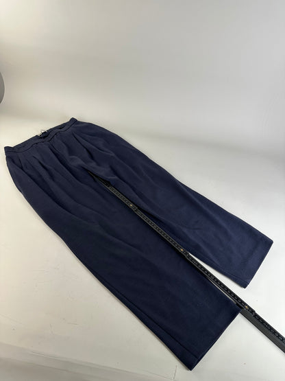 Vintage Issey Miyake Pleated Trousers Navy S