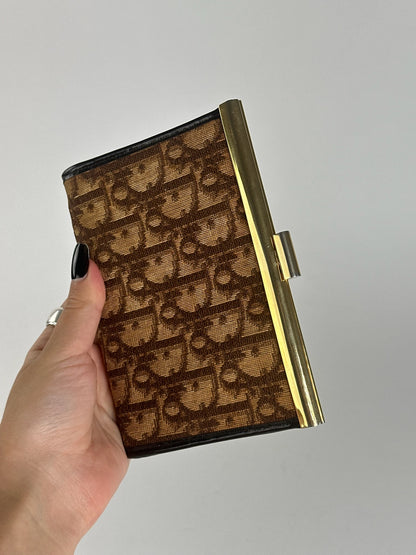 Vintage Dior Oblique Monogram Card holder beige brown