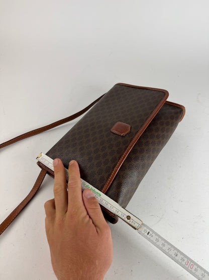 Sac vintage en cuir monogramme Céline Paris marron