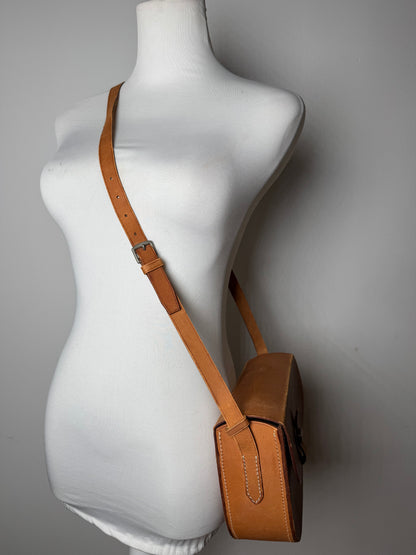 Vintage Courreges Leather Bag brown