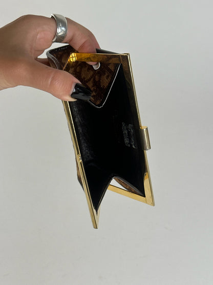 Vintage Dior Oblique Monogram Card holder beige brown