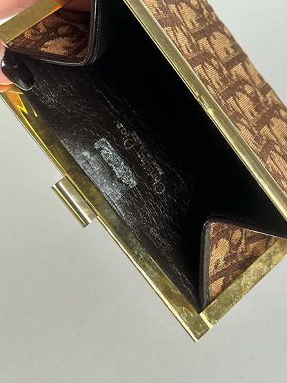 Vintage Dior Oblique Monogram Card holder beige brown