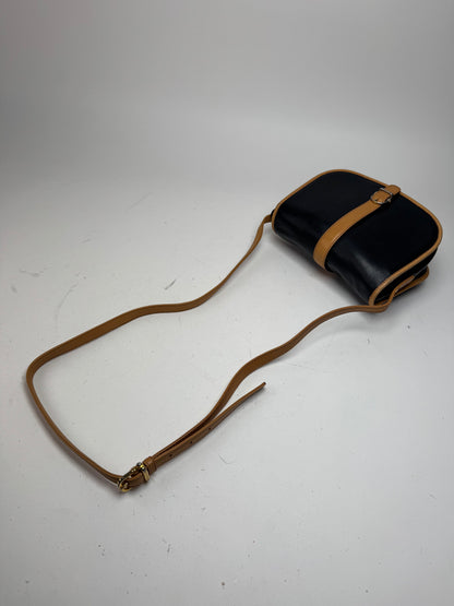 Vintage Celine Paris Crossbody / Shoulder Bag Brown Black