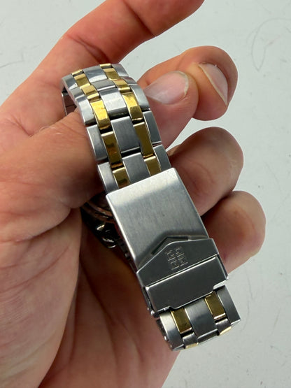Vintage Givenchy Stainless Steel Bracelet Watch Silver Gold