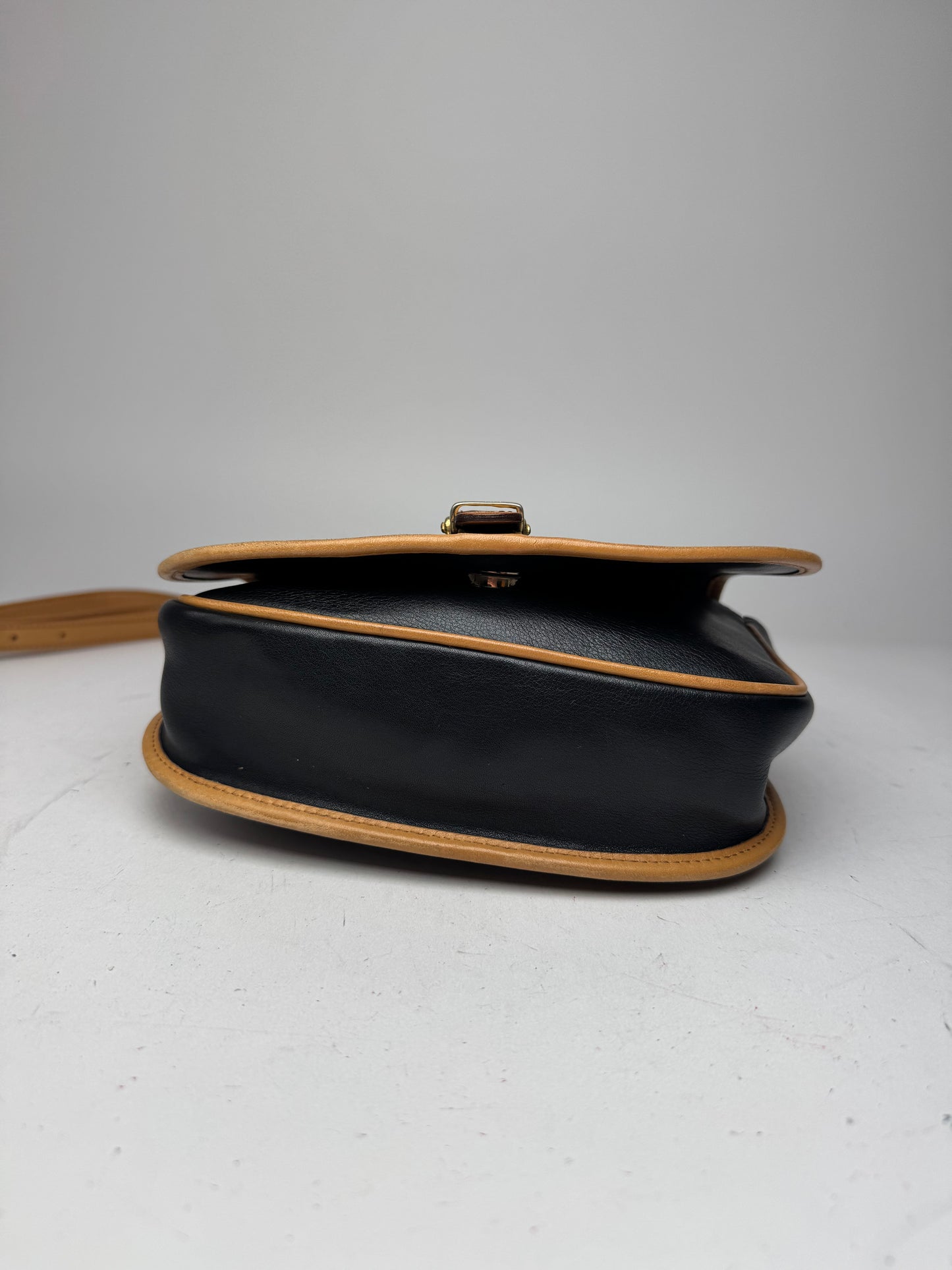 Vintage Celine Paris Crossbody / Shoulder Bag Brown Black