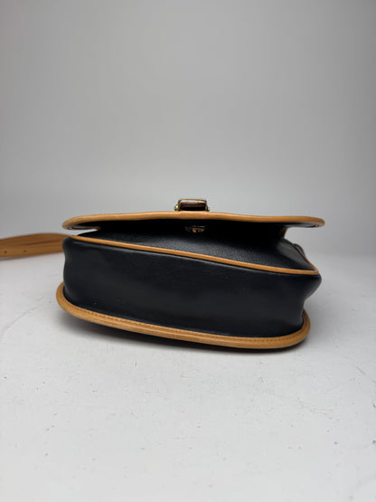 Vintage Celine Paris Crossbody / Shoulder Bag Brown Black