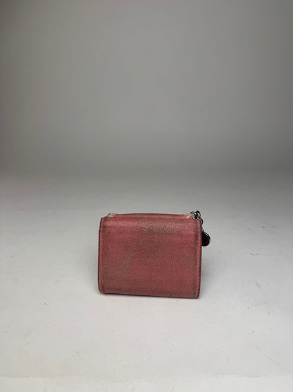 Vintage Stella Mc Cartney Falabella Vegan Leather Wallet Pink