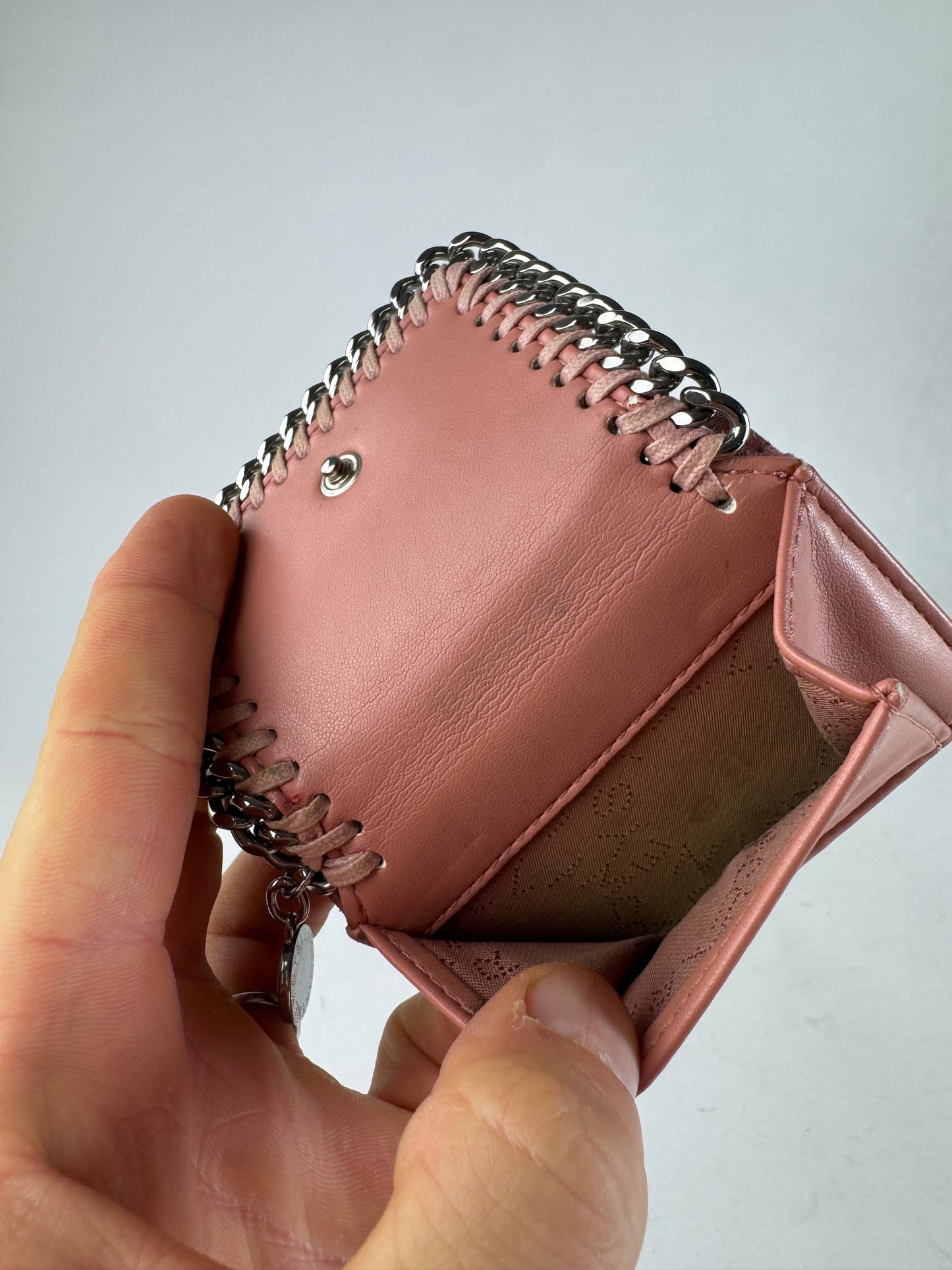 Vintage Stella Mc Cartney Falabella Vegan Leather Wallet Pink