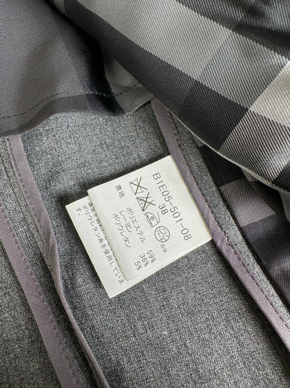 Vintage Burberry Wool Blend Blazer Grey M