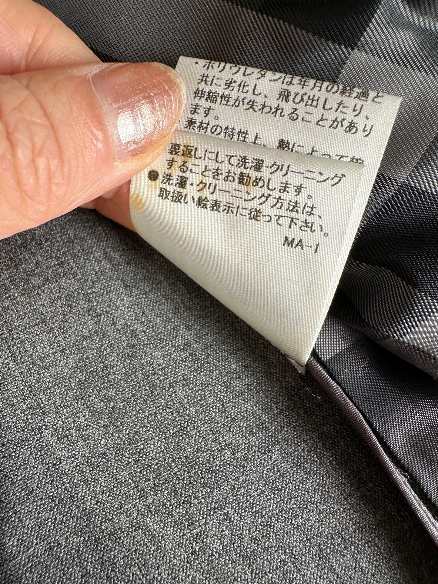Vintage Burberry Wool Blend Blazer Grey M