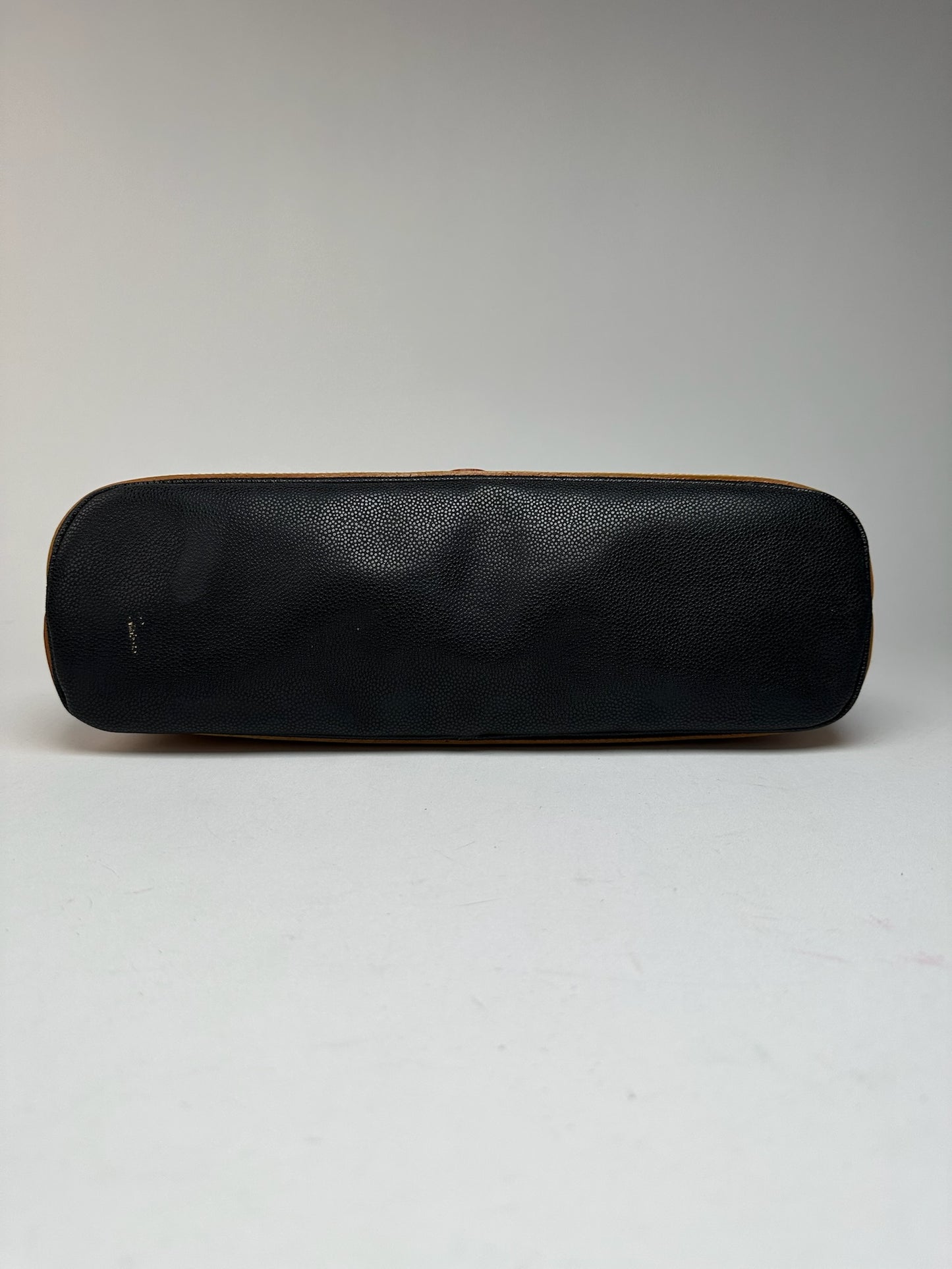 Sac en cuir Courreges vintage marron noir