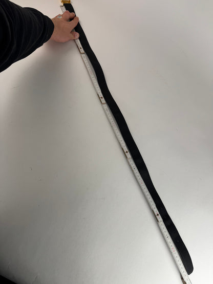 Vintage Fendi FF Leather Belt Black