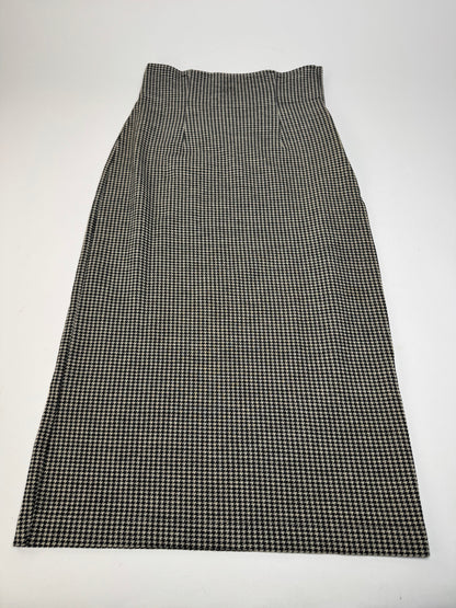 Vintage Comme Des Garçons Wool Skirt Black White