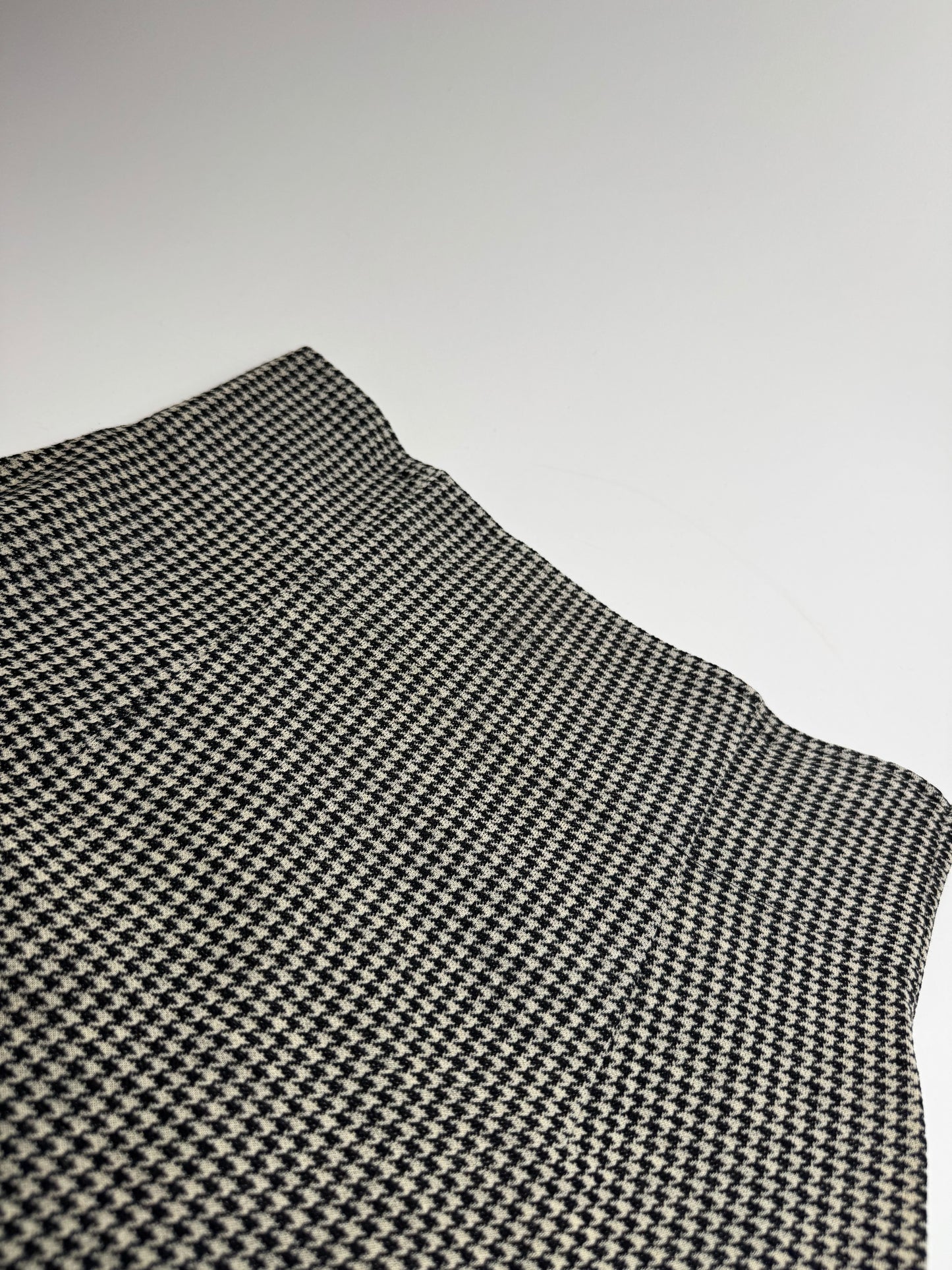 Vintage Comme Des Garçons Wool Skirt Black White