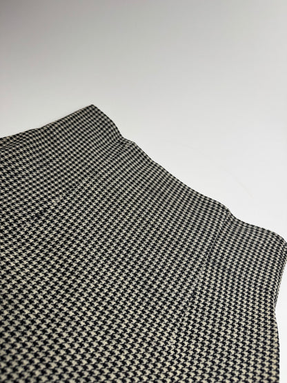 Vintage Comme Des Garçons Wool Skirt Black White