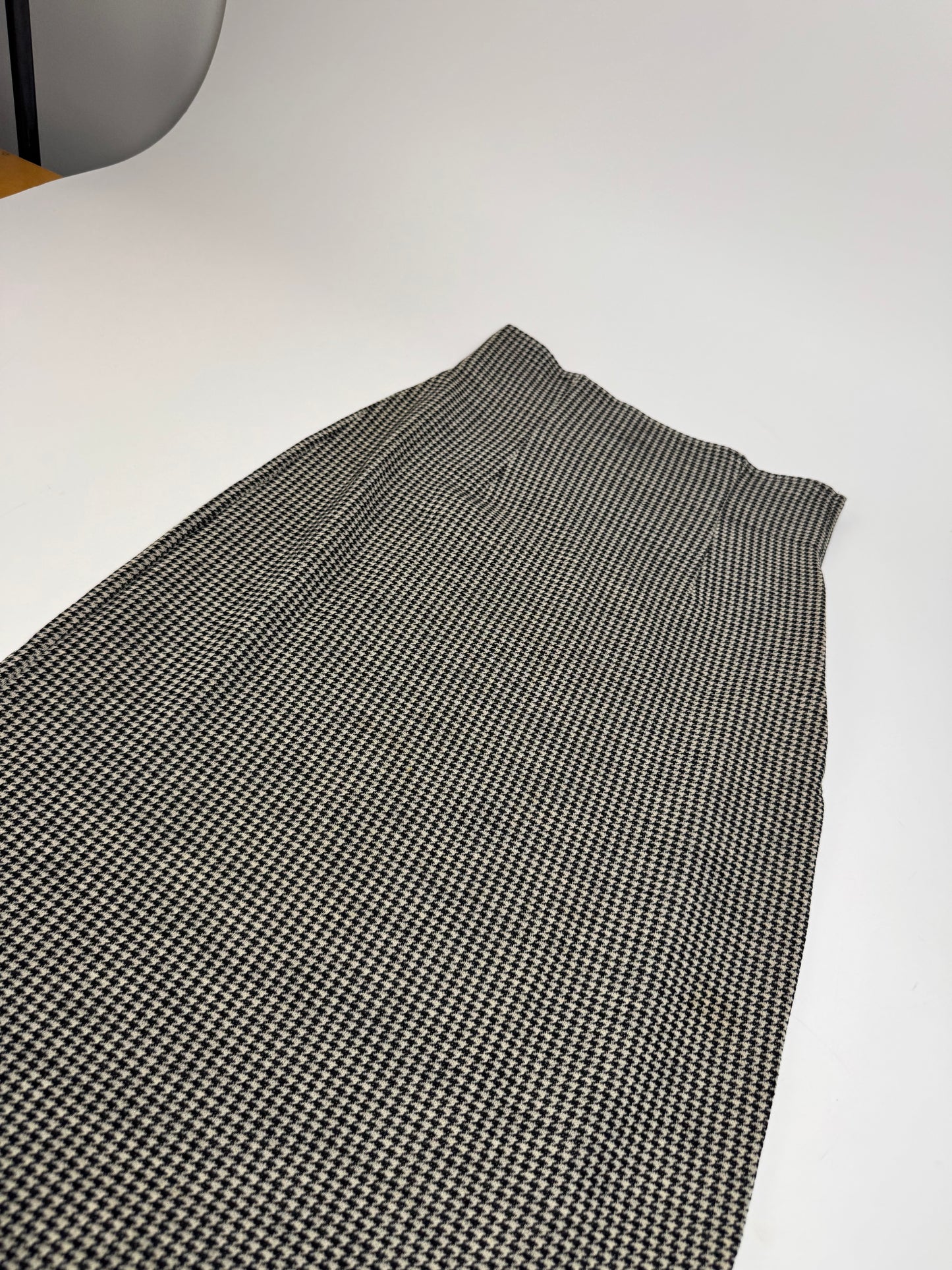 Vintage Comme Des Garçons Wool Skirt Black White