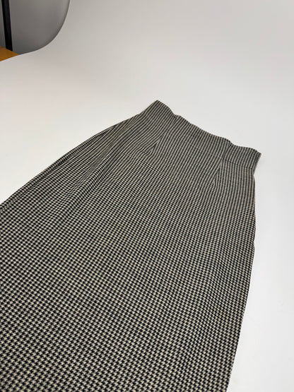 Vintage Comme Des Garçons Wool Skirt Black White