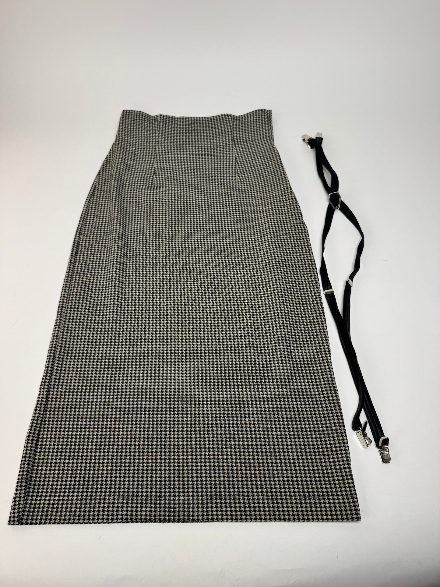 Vintage Comme Des Garçons Wool Skirt Black White