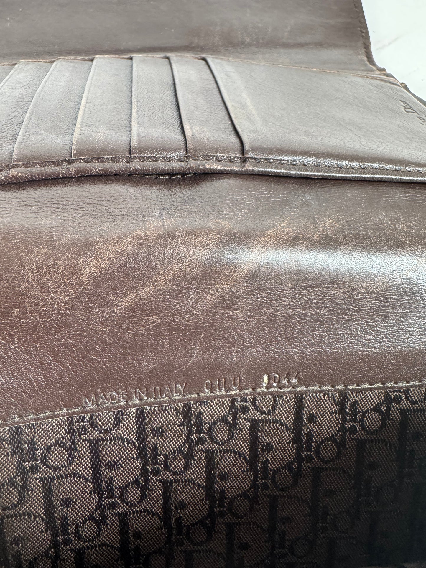 Vintage Dior fur wallet