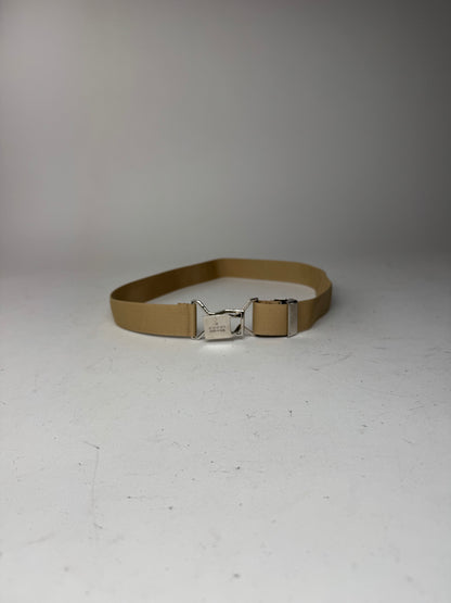 Vintage Gucci Canvas Belt beige Silver