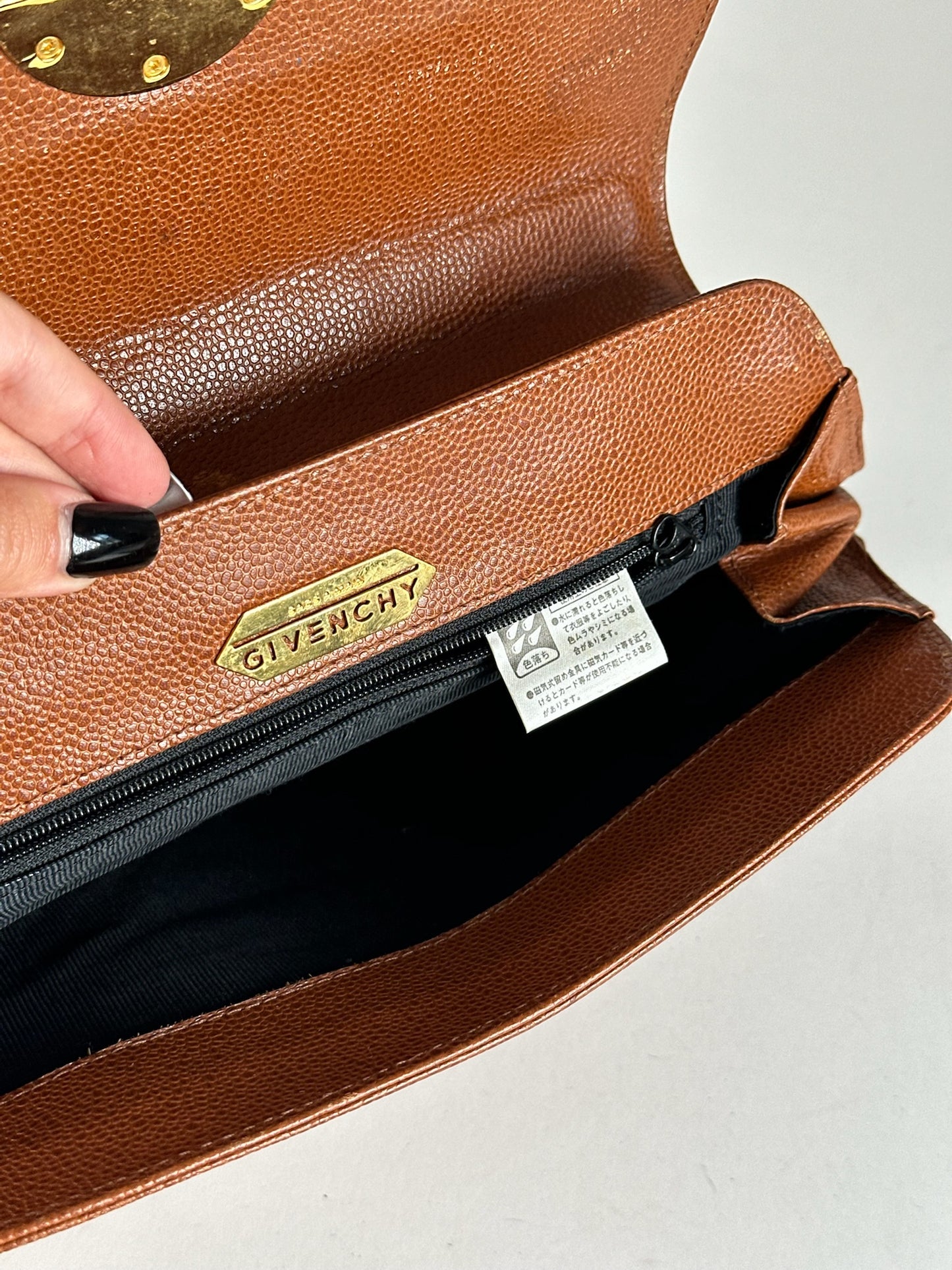 Sac vintage en cuir marron Givenchy