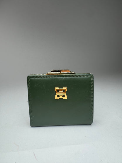 Vintage Givenchy Leather wallet green
