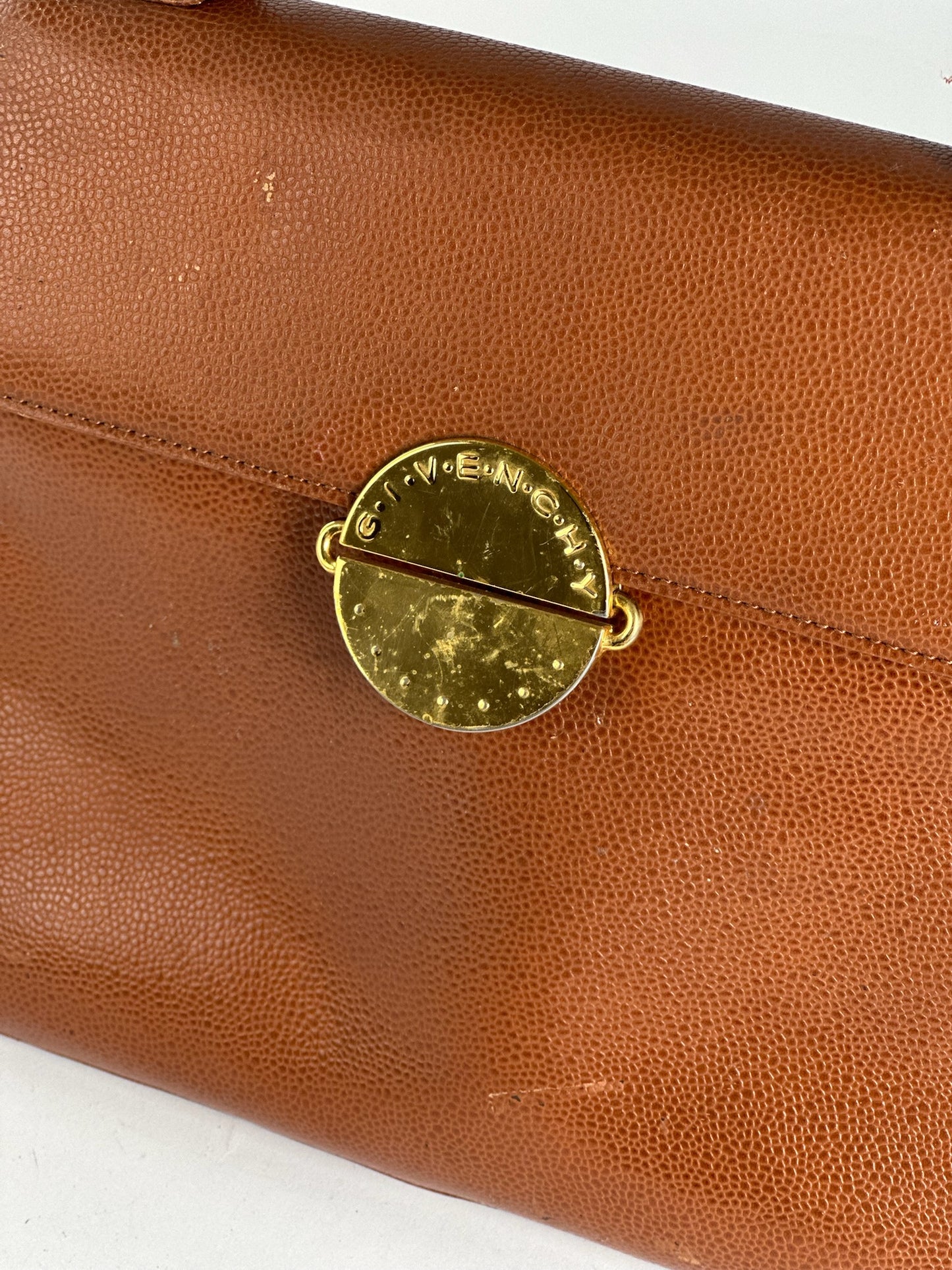 Sac vintage en cuir marron Givenchy