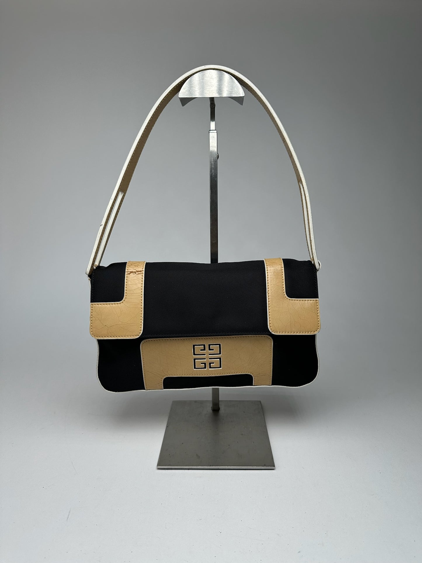 Vintage  Givenchy 4G leather Bag black Brown