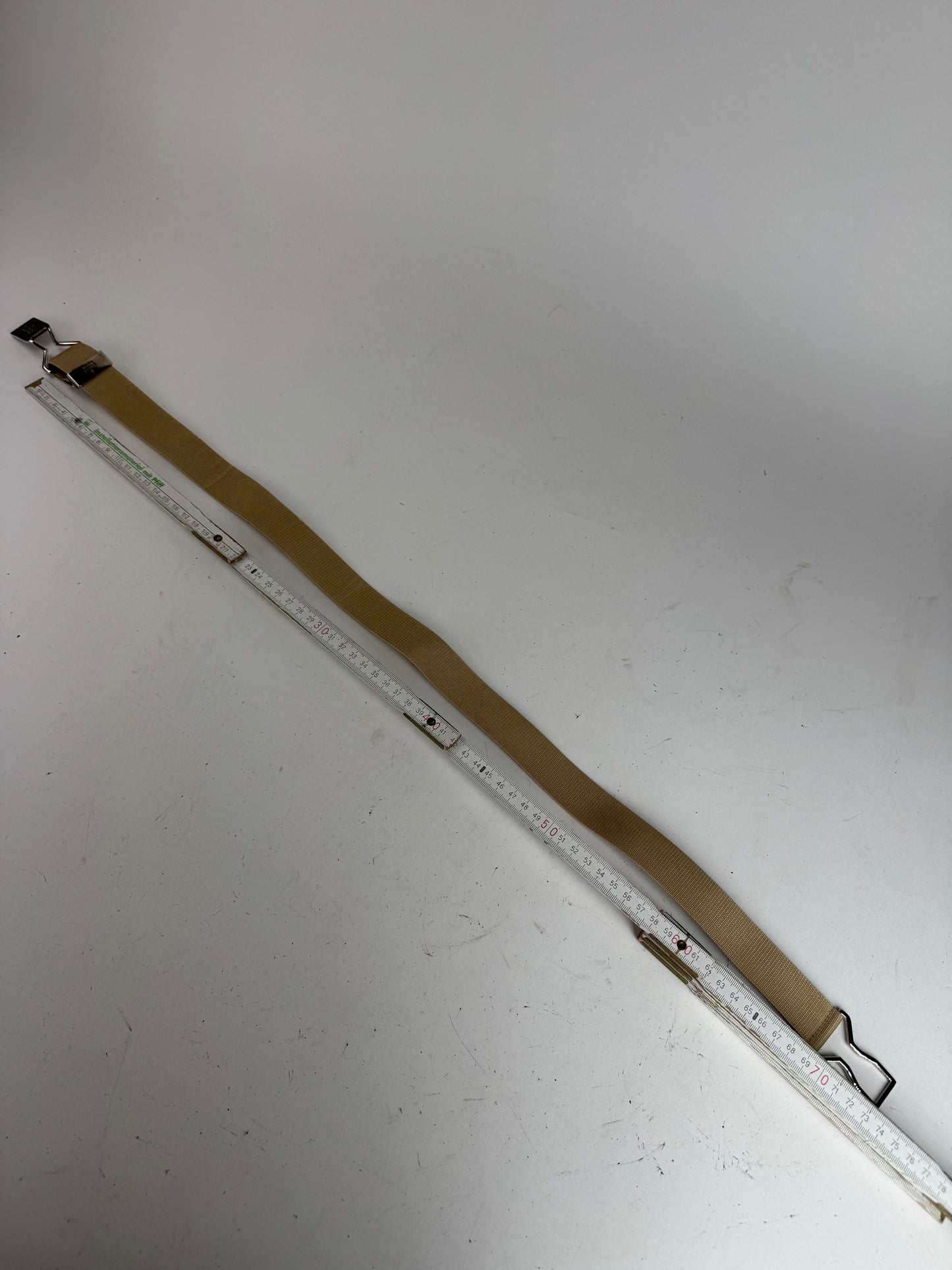 Vintage Gucci Canvas Belt beige Silver