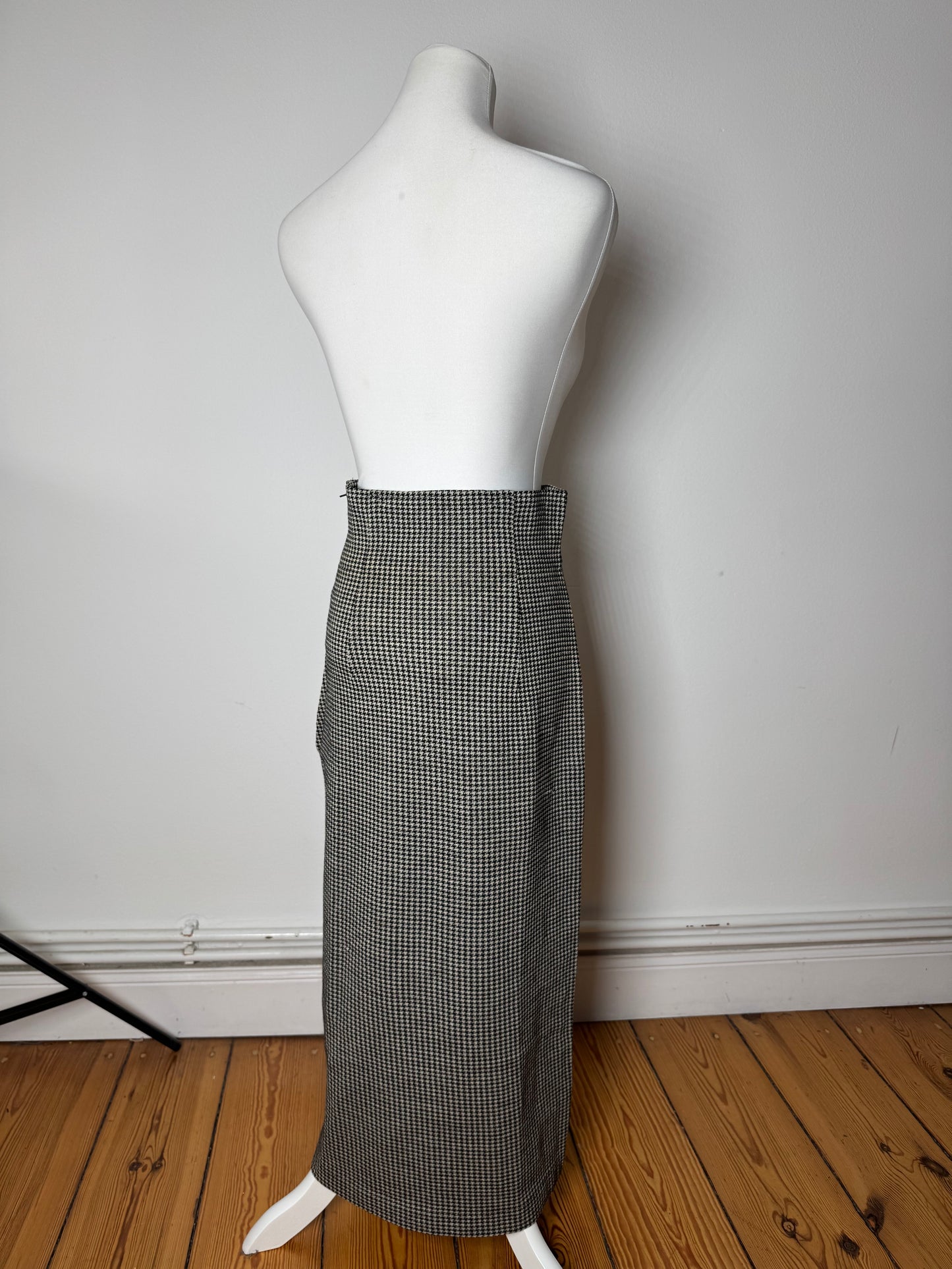 Vintage Comme Des Garçons Wool Skirt Black White