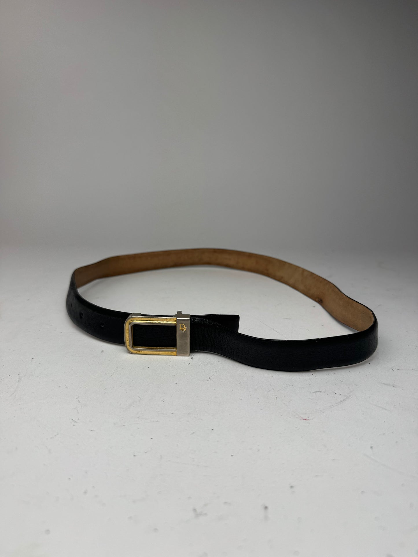 Vintage Dior Leather belt black